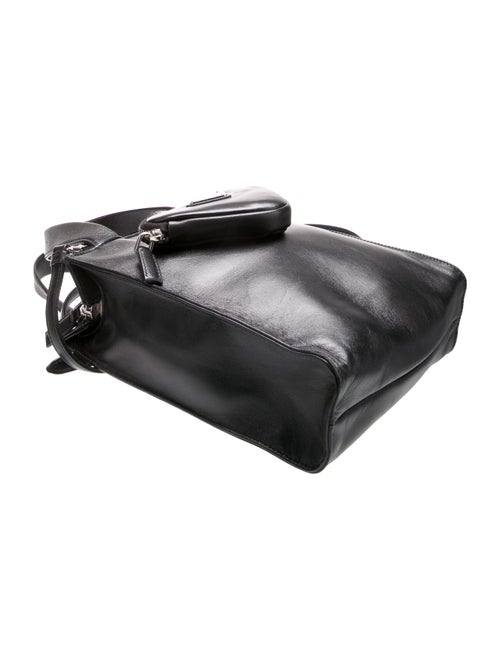 Prada Enameled Metal Triangle Triangle