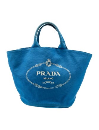 Prada Enameled Metal Triangle Tote