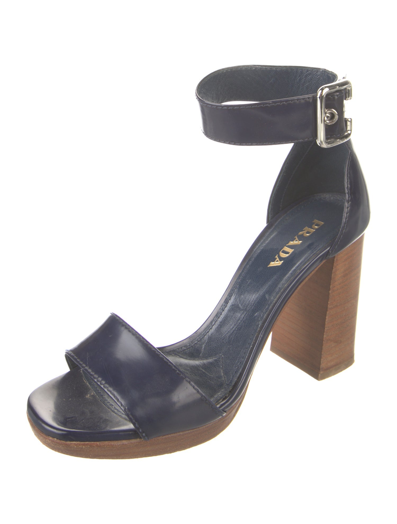 Prada Patent Leather Sandals