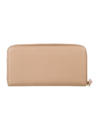 Prada Saffiano Cuir Leather Continental Wallet