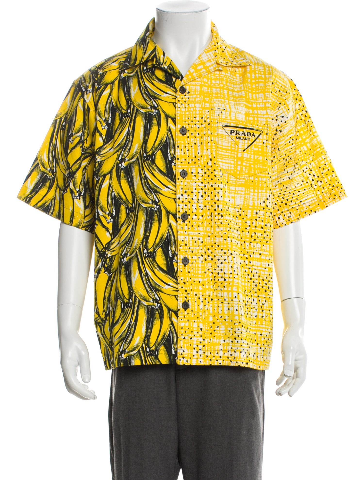 Prada 2021 Double Match Banana Shirt