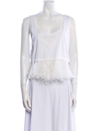 Prada 2022 Scoop Neck Top