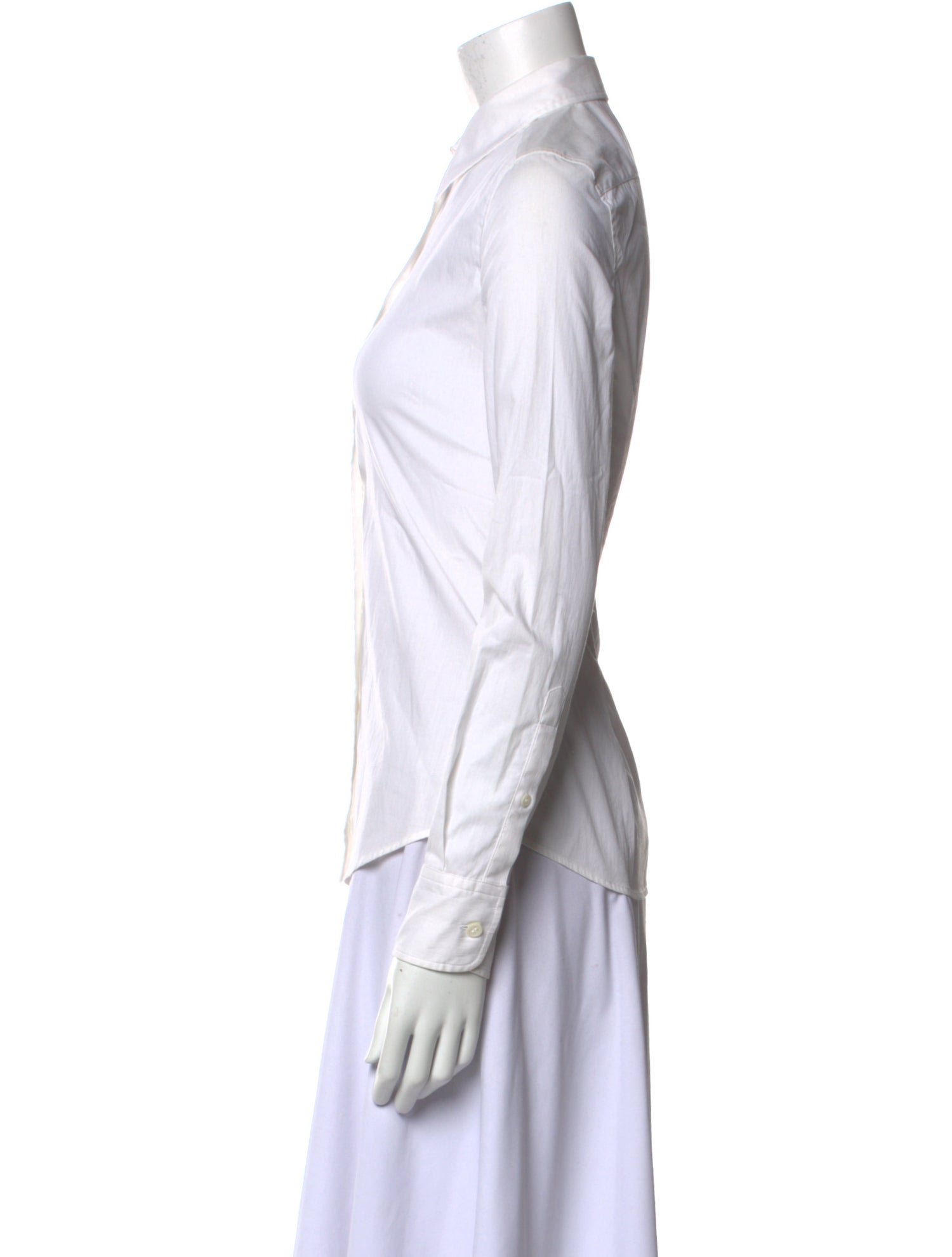 Prada Long Sleeve Button-Up Top