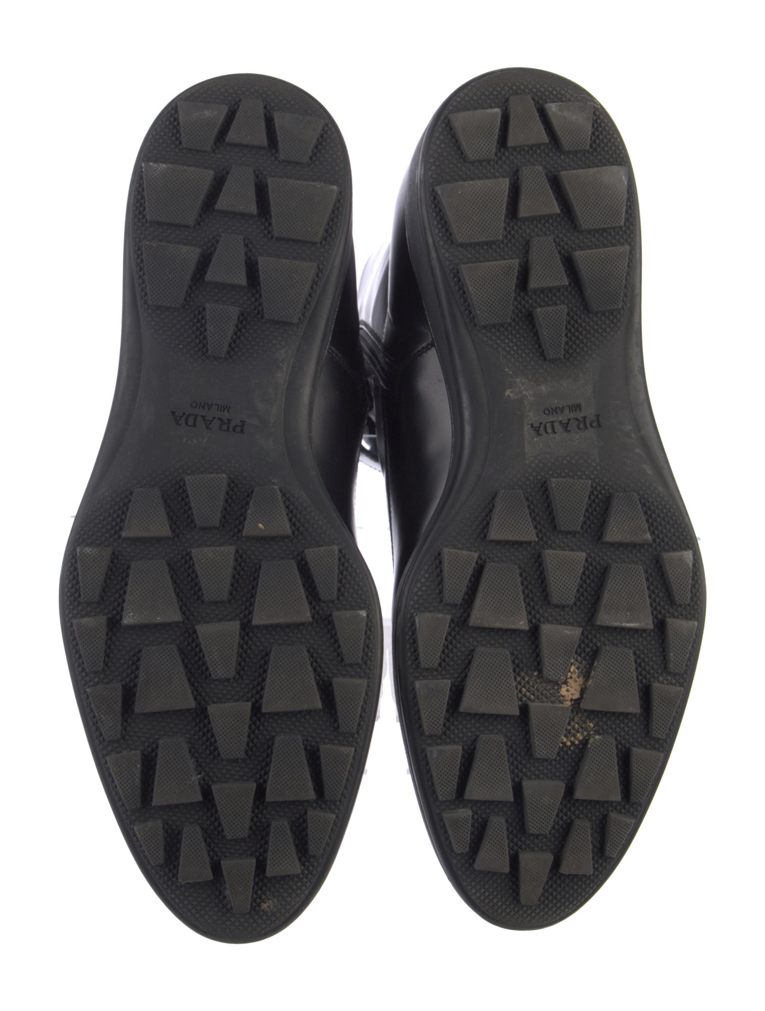 Prada Leather Lace-Up Boots