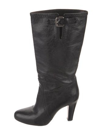 Prada Leather Slouch Boots