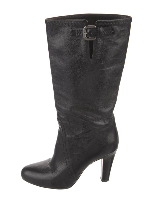 Prada Leather Slouch Boots