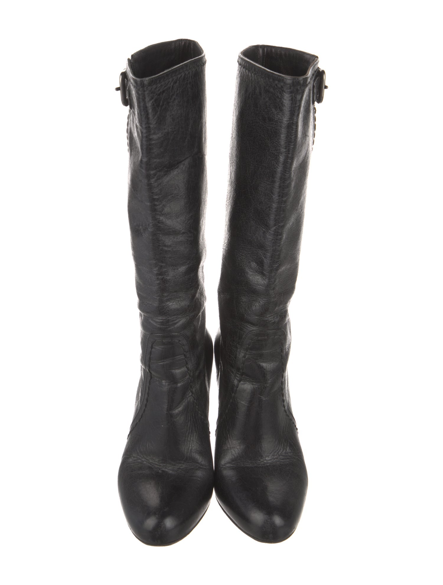 Prada Leather Slouch Boots