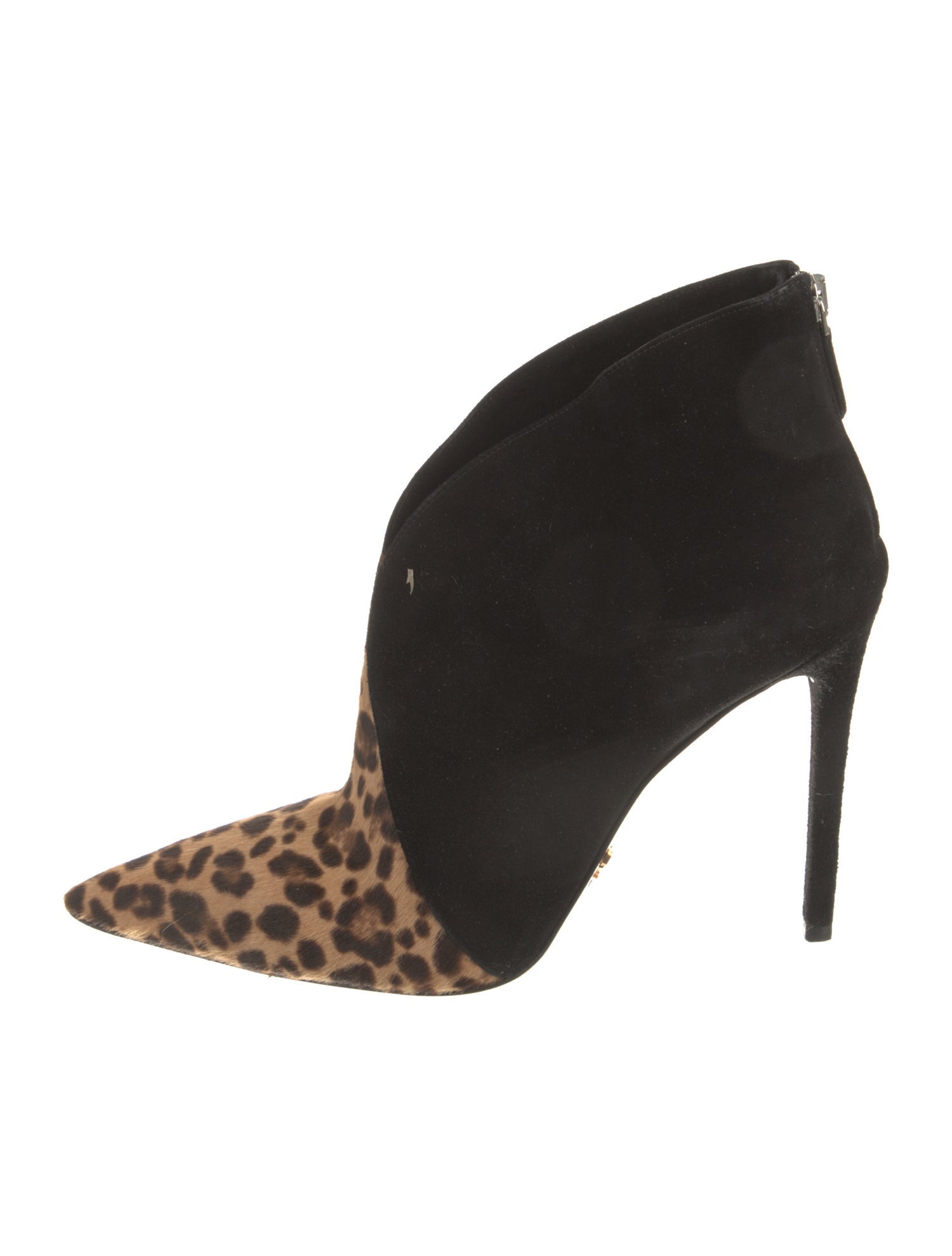 Prada Suede Animal Print Boots