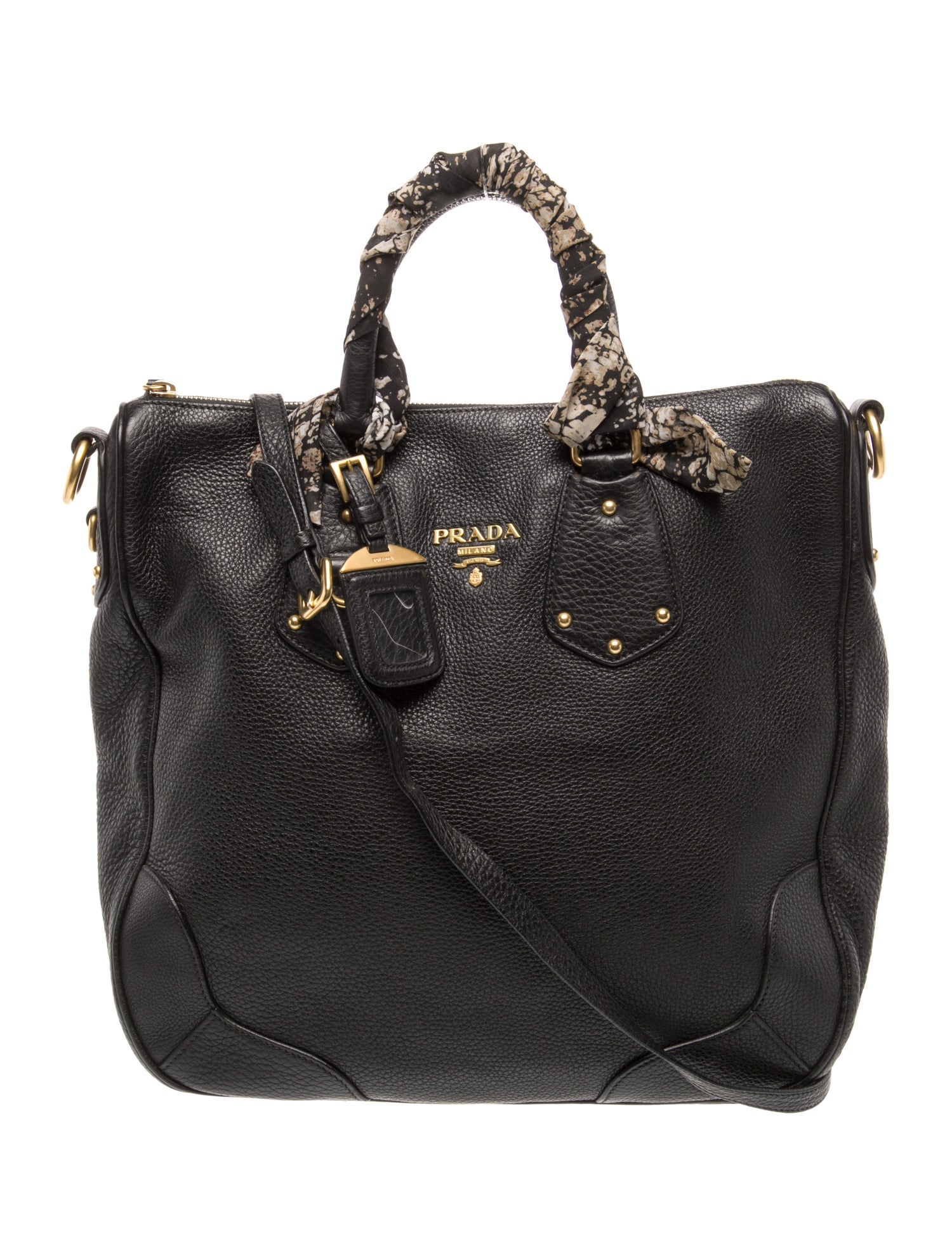 Prada Leather Top Handle Bag