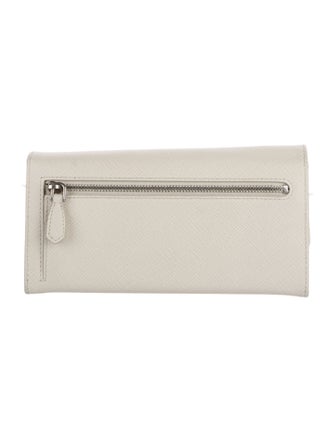 Prada Saffiano Lux Leather Continental Wallet