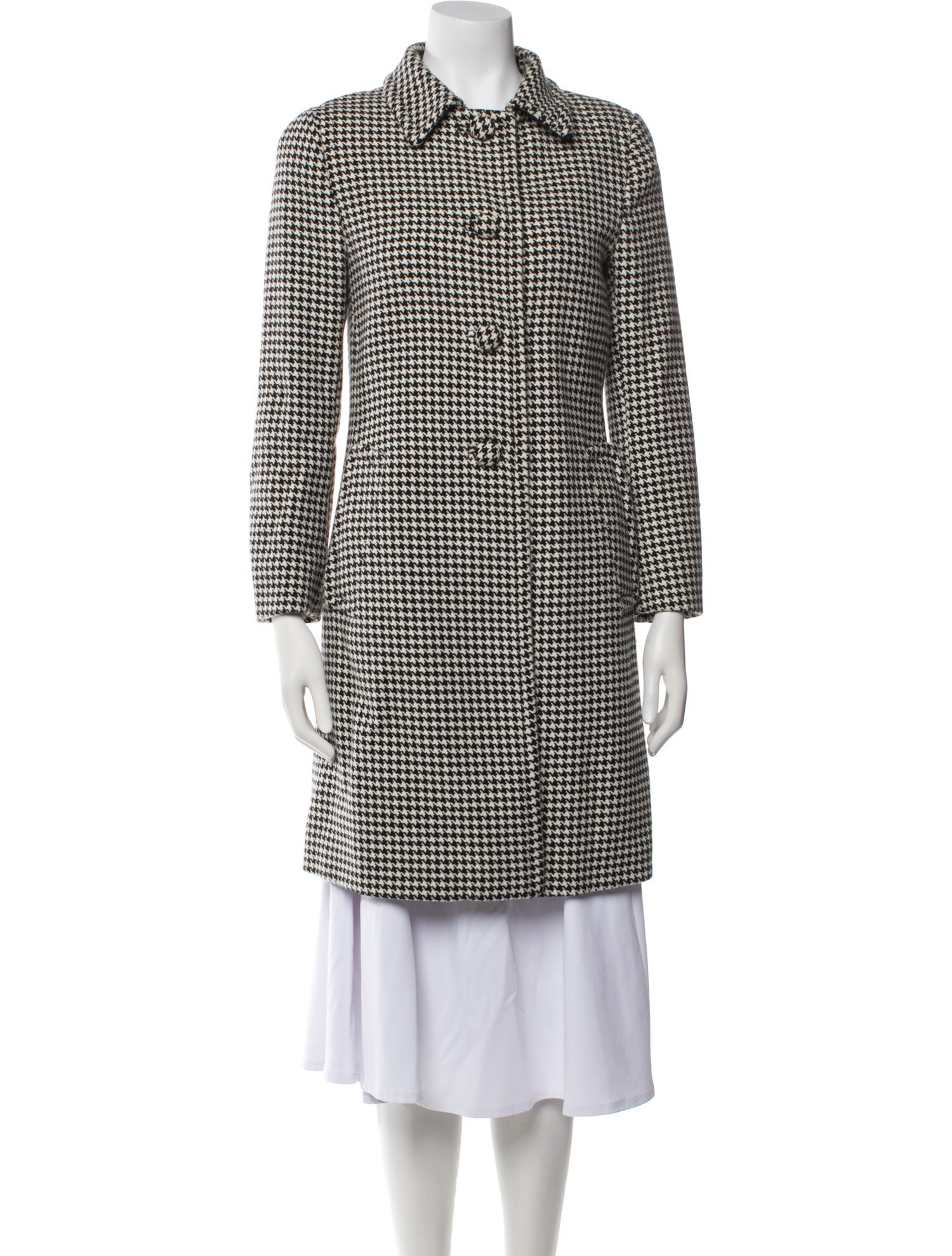 Prada 2011 Houndstooth Trench Coat