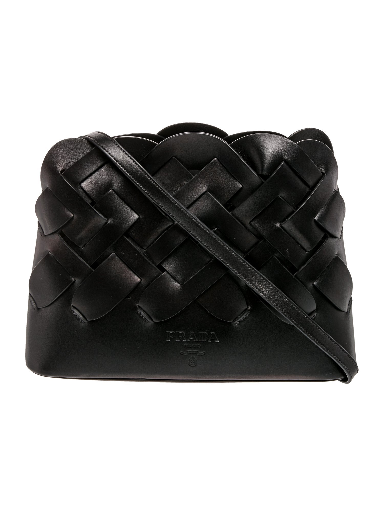 Prada Leather Intreccio Tress