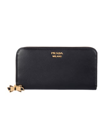 Prada Saffiano Lux Leather Continental Wallet