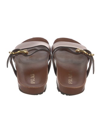 Prada Leather Slides