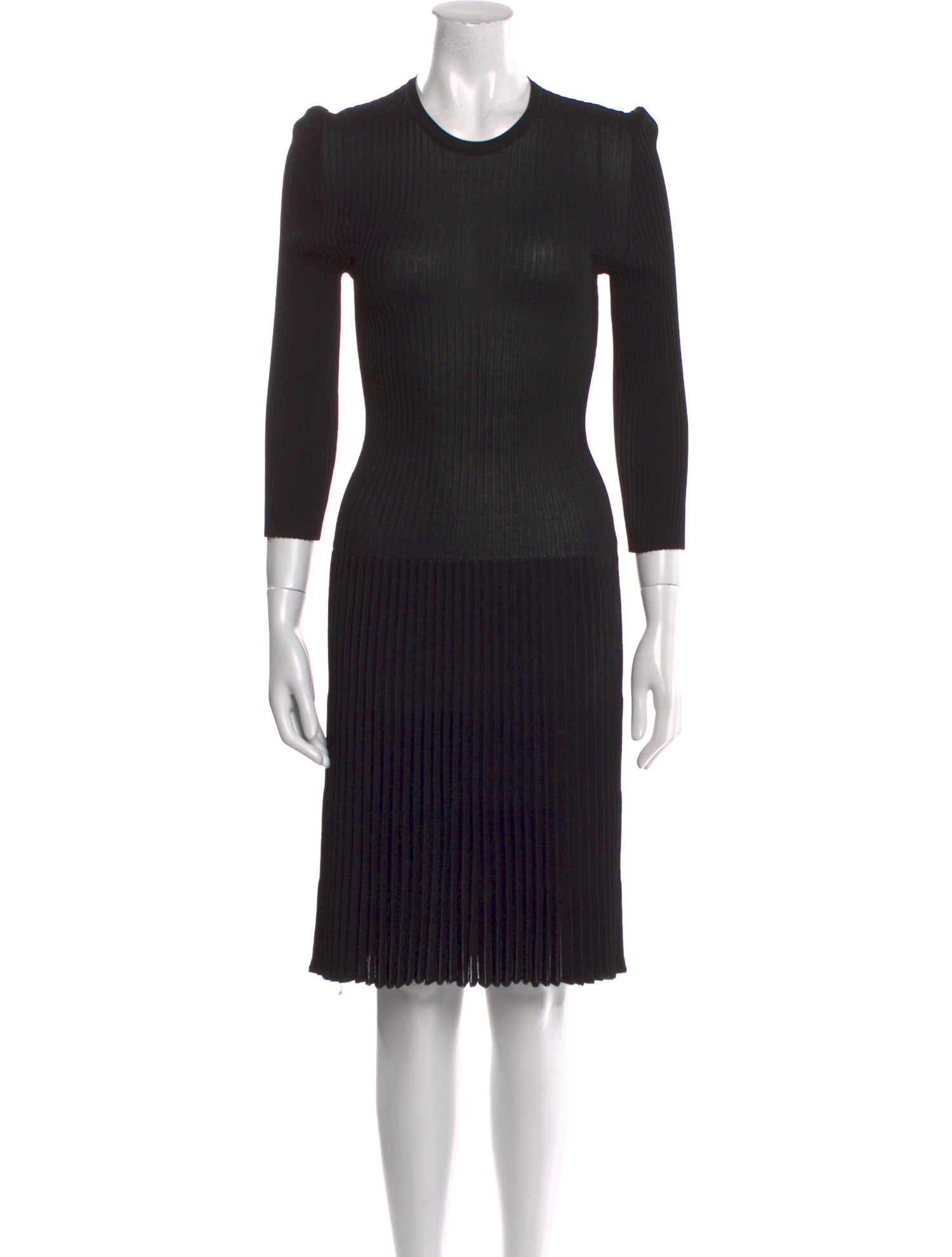 Prada Crew Neck Midi Length Dress