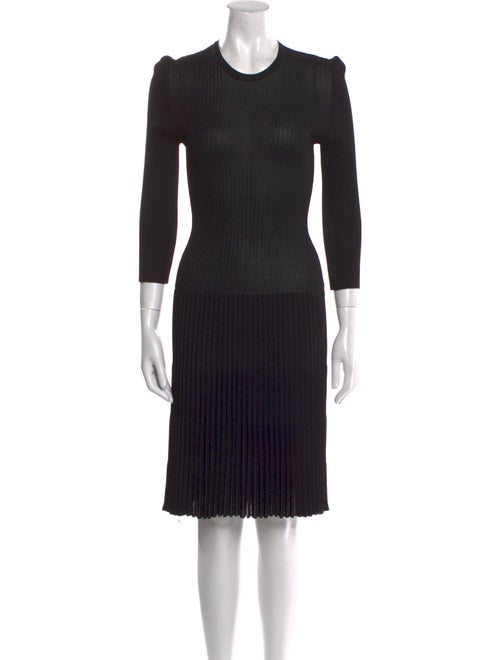 Prada Crew Neck Midi Length Dress