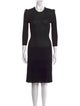 Prada Crew Neck Midi Length Dress