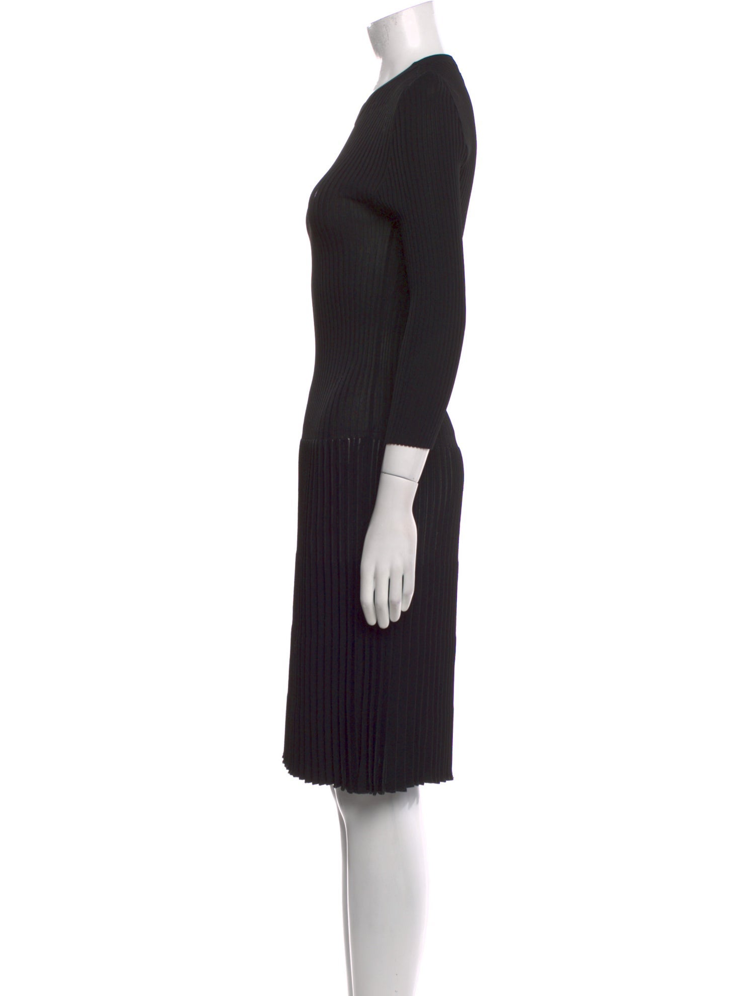 Prada Crew Neck Midi Length Dress