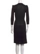 Prada Crew Neck Midi Length Dress