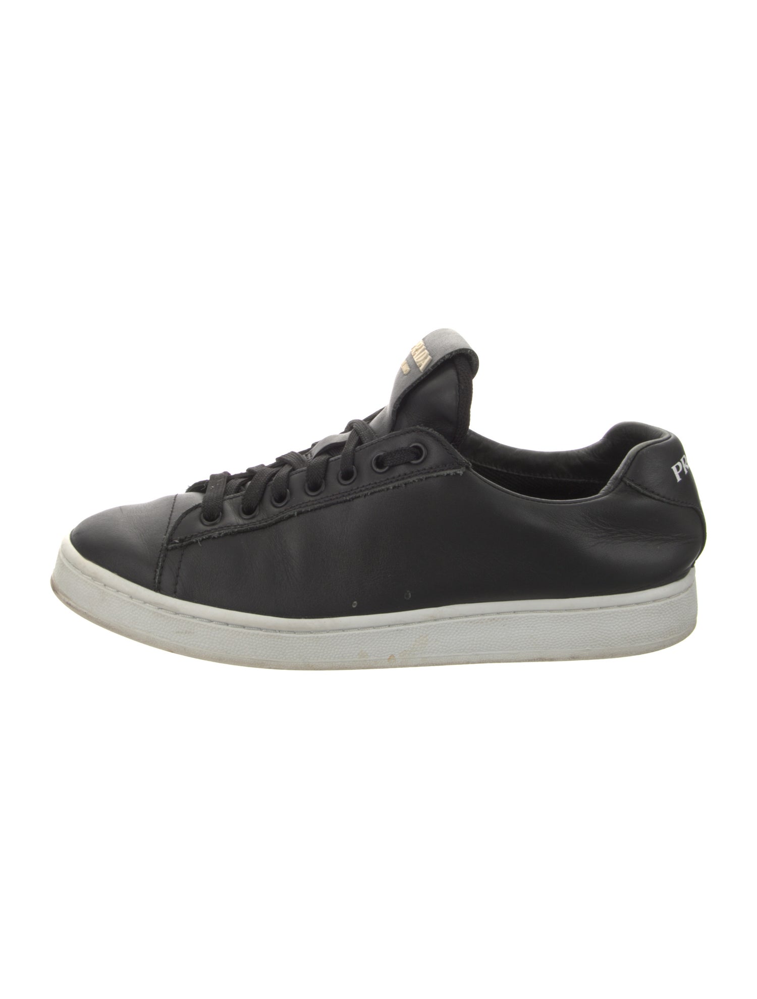 Prada Leather Colorblock Pattern Sneakers
