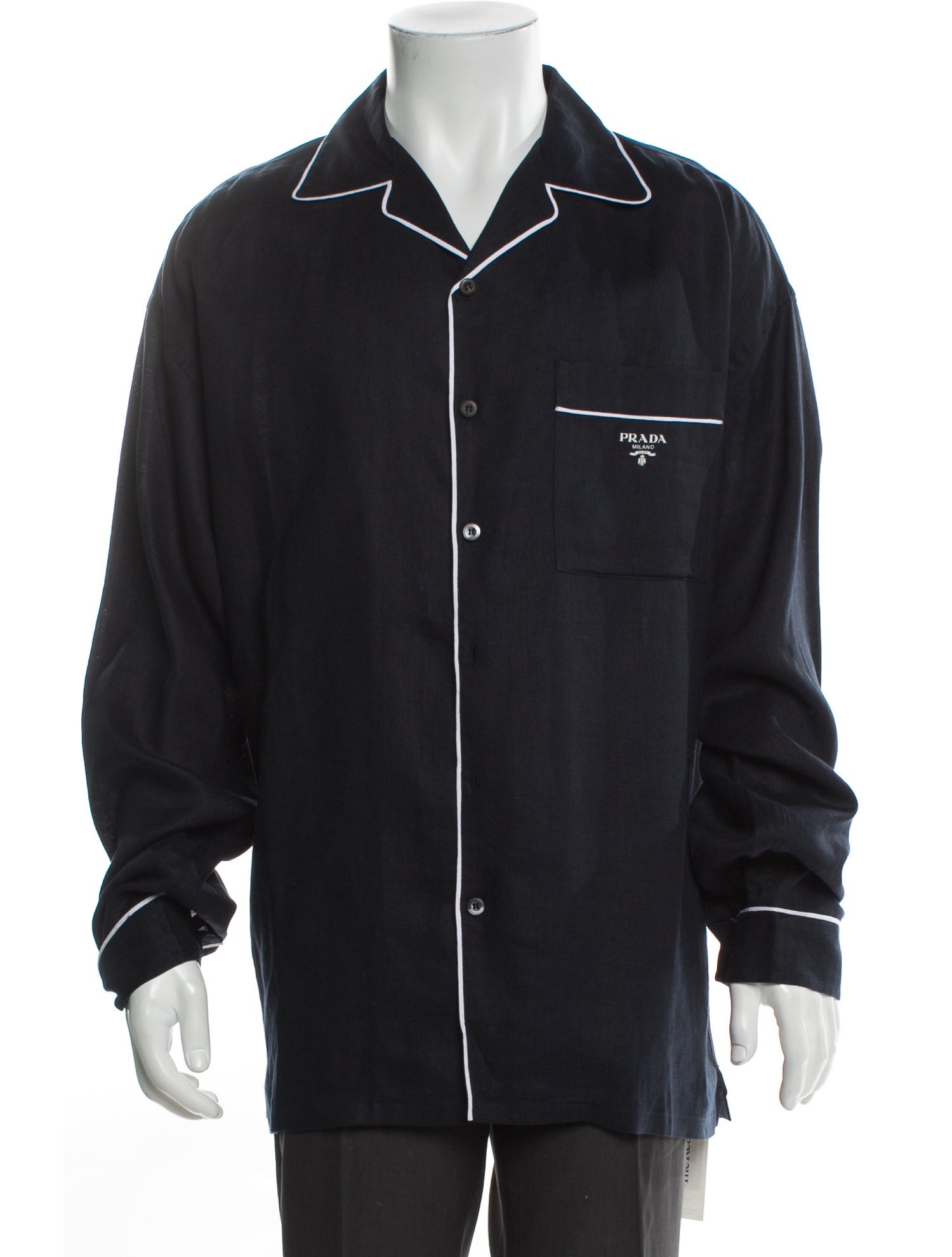 Prada 2022 Linen Pajama Top