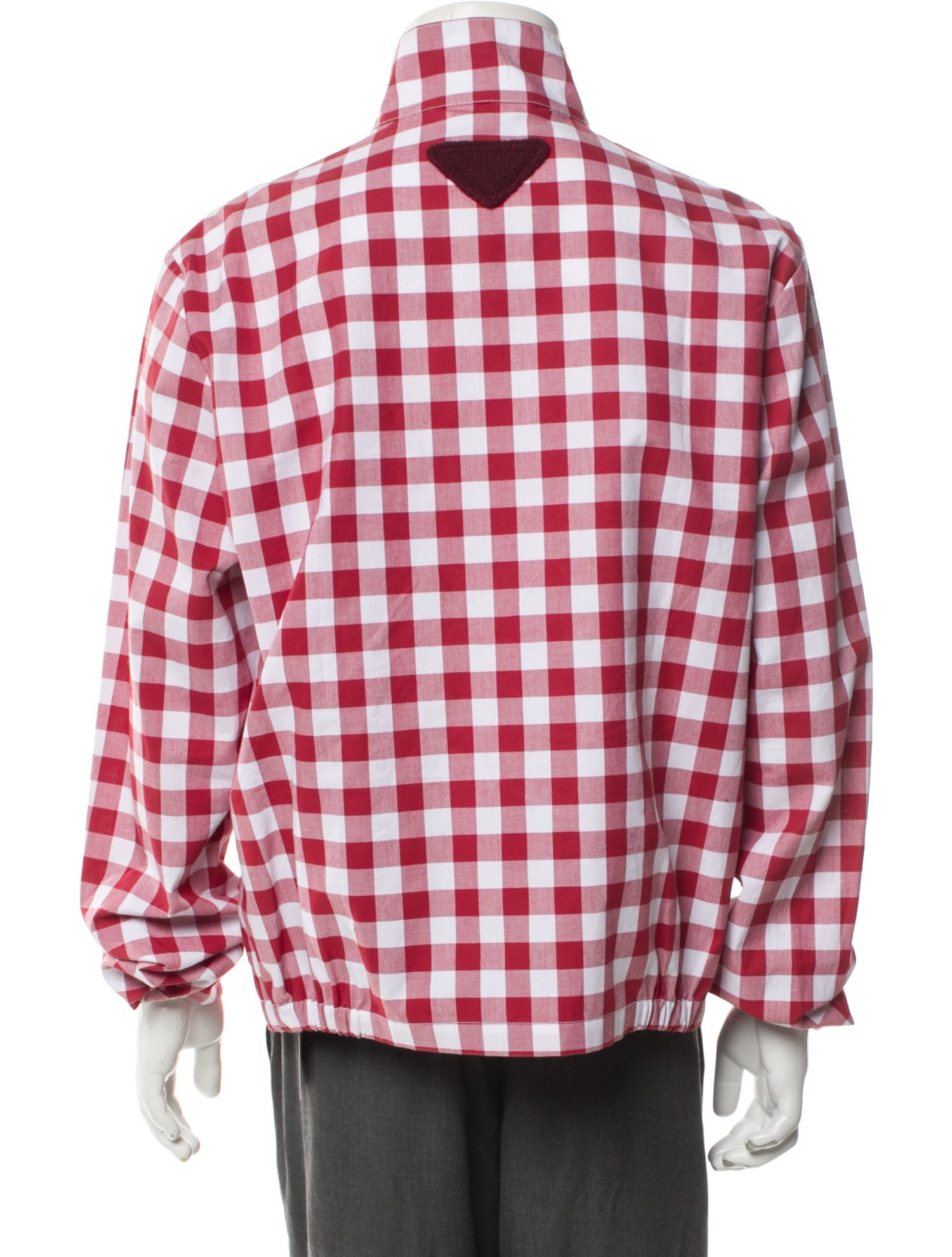 Prada 2023 Plaid Print Windbreaker