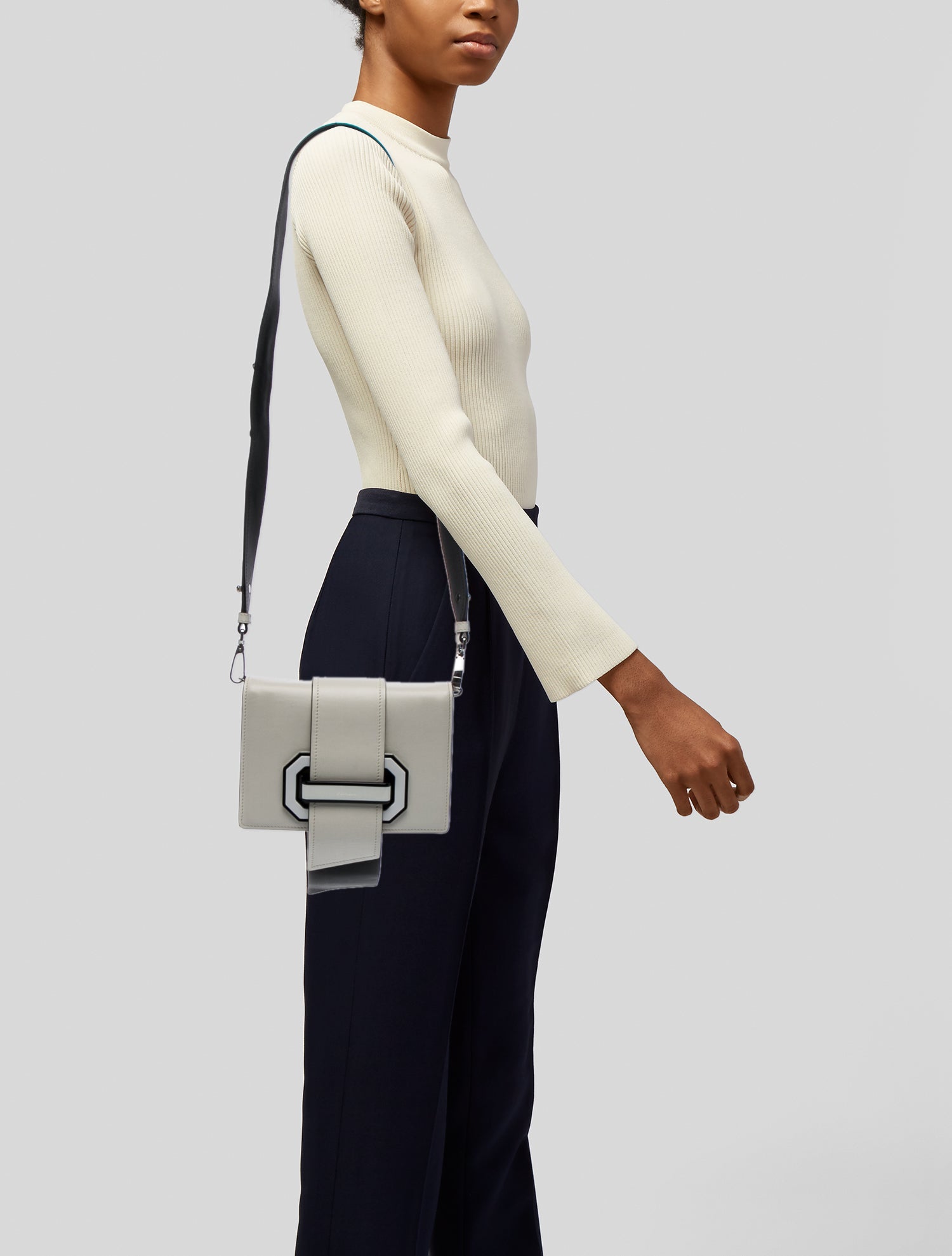 Prada Leather Plex Ribbon