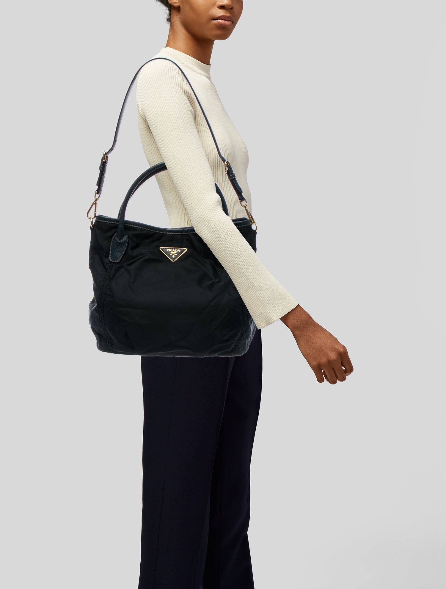 Prada Tessuto Nylon Shoulder Bag