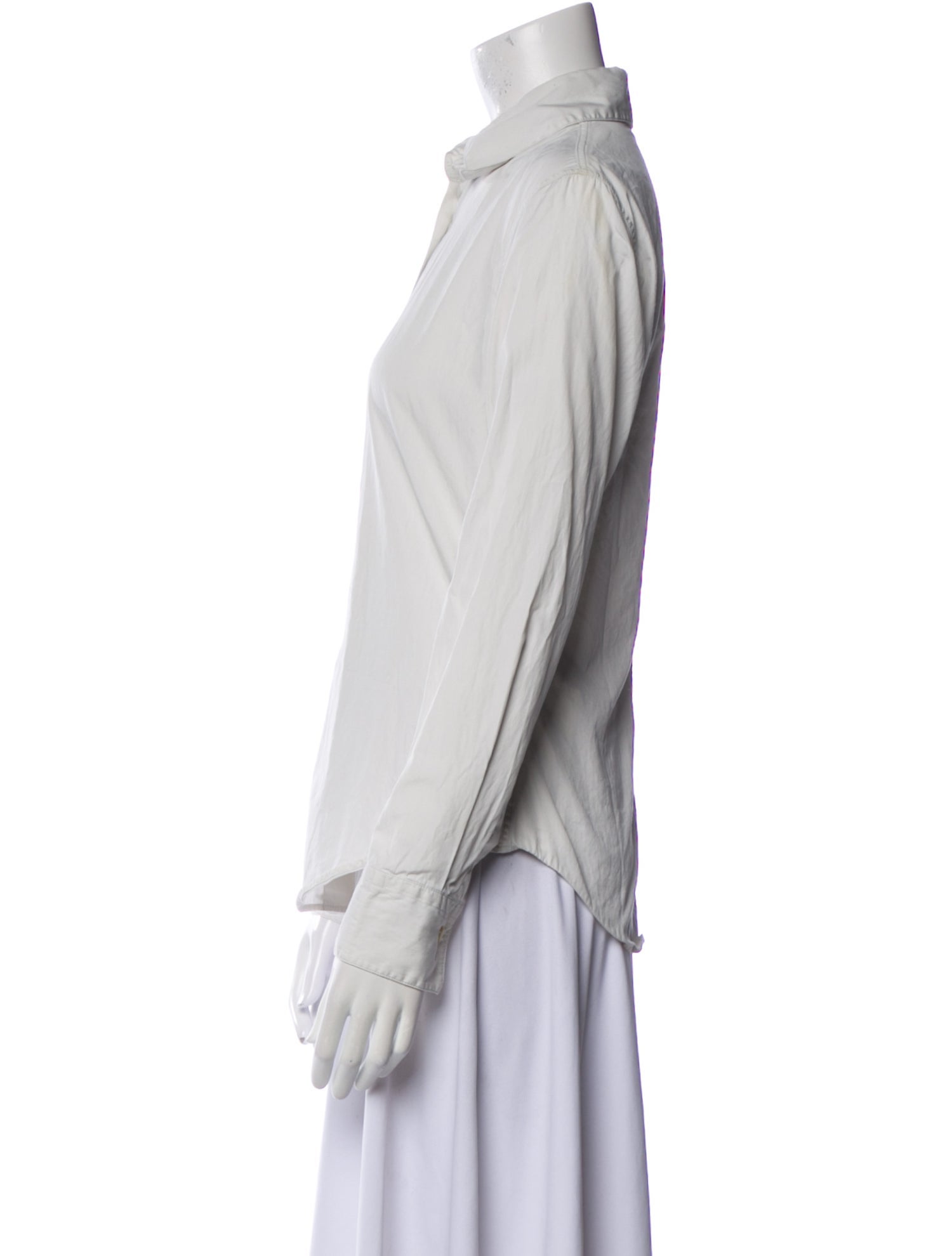 Prada Long Sleeve Button-Up Top