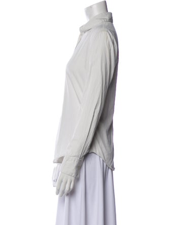 Prada Long Sleeve Button-Up Top