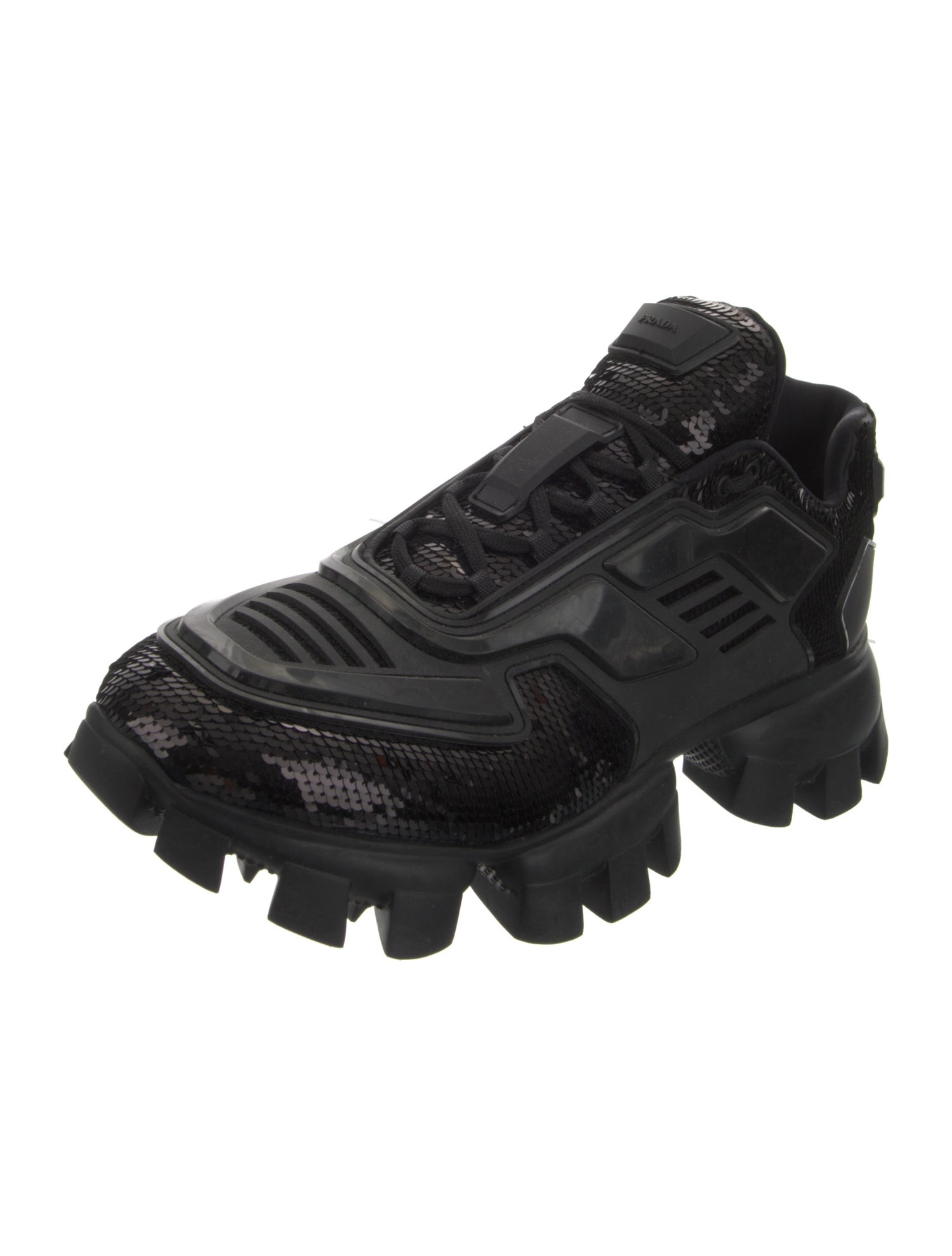 Prada Sequins Printed Chunky Sneakers