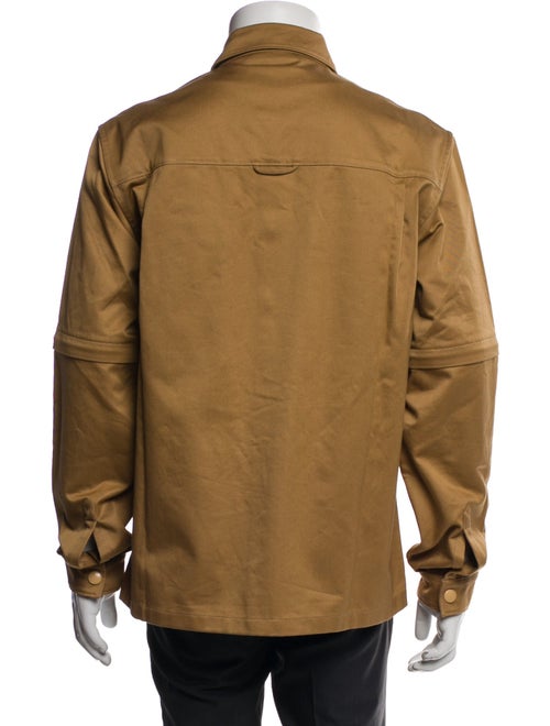 Prada 2021 Enameled Metal Triangle Utility Jacket