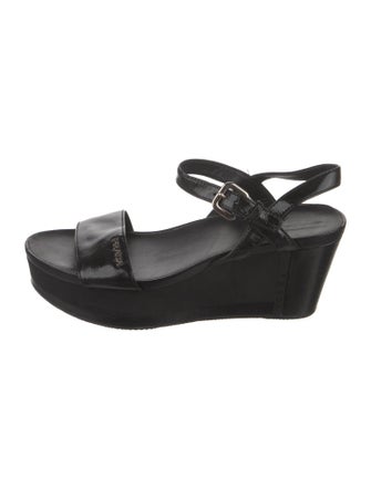 Prada Patent Leather Slingback Sandals