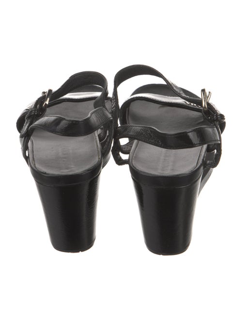Prada Patent Leather Slingback Sandals