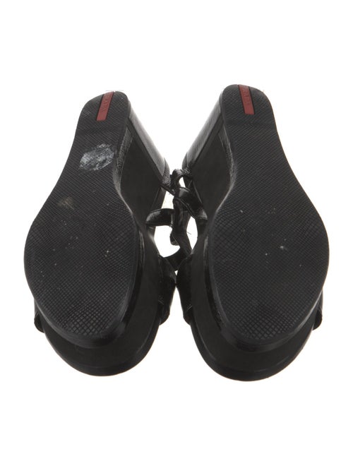 Prada Patent Leather Slingback Sandals