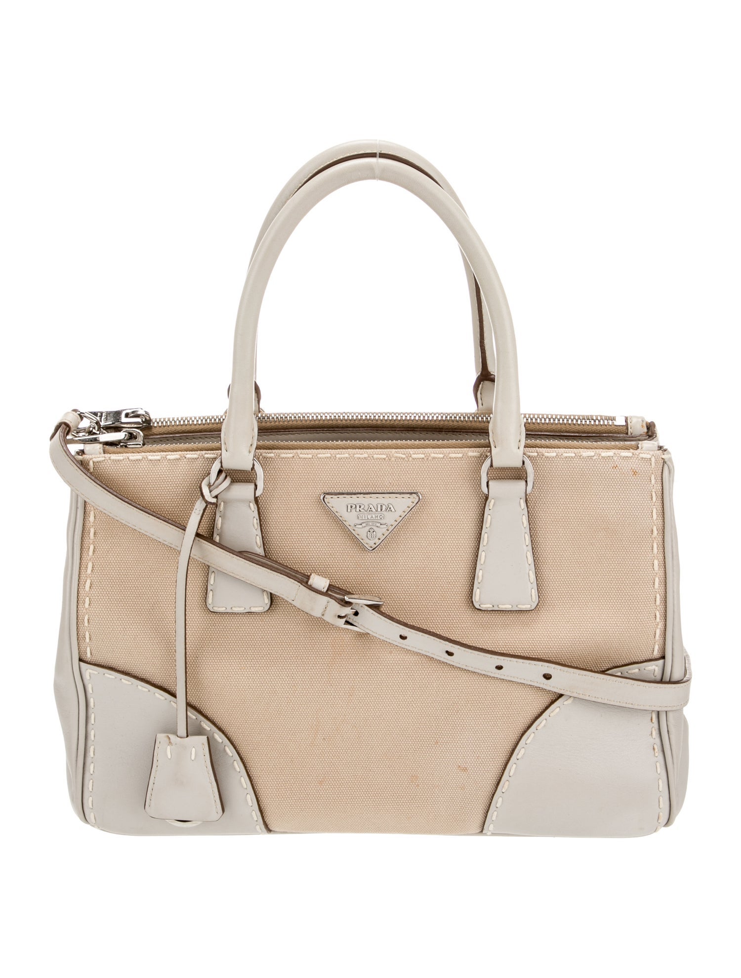 Prada Saffiano Leather Galleria Double Zip Large