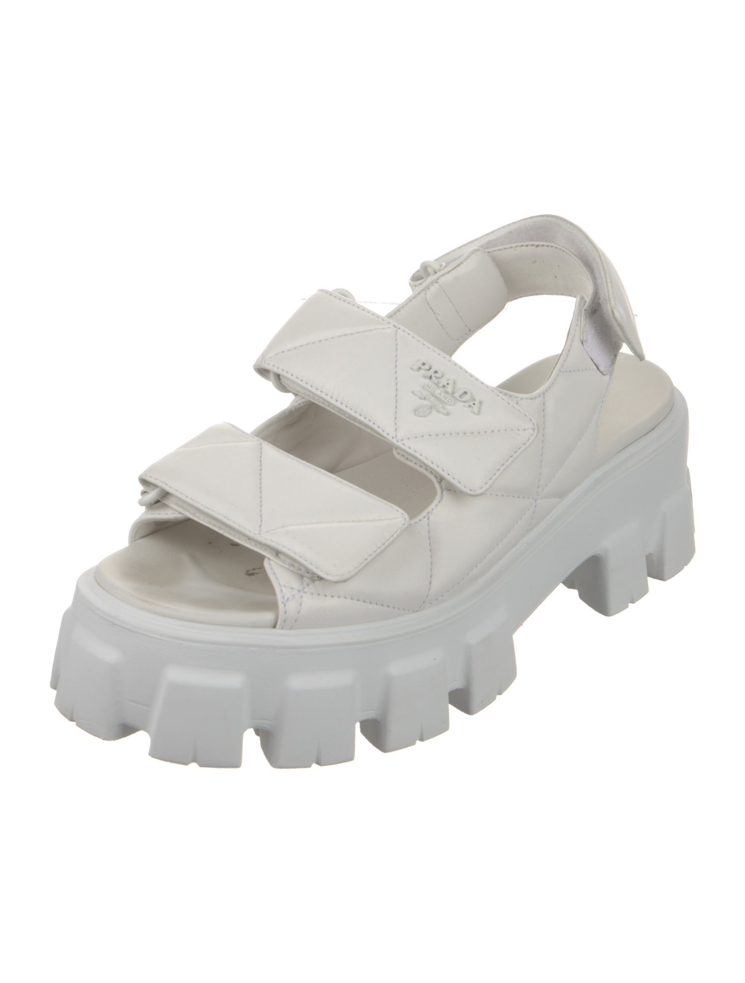 Prada Leather Slingback Sandals