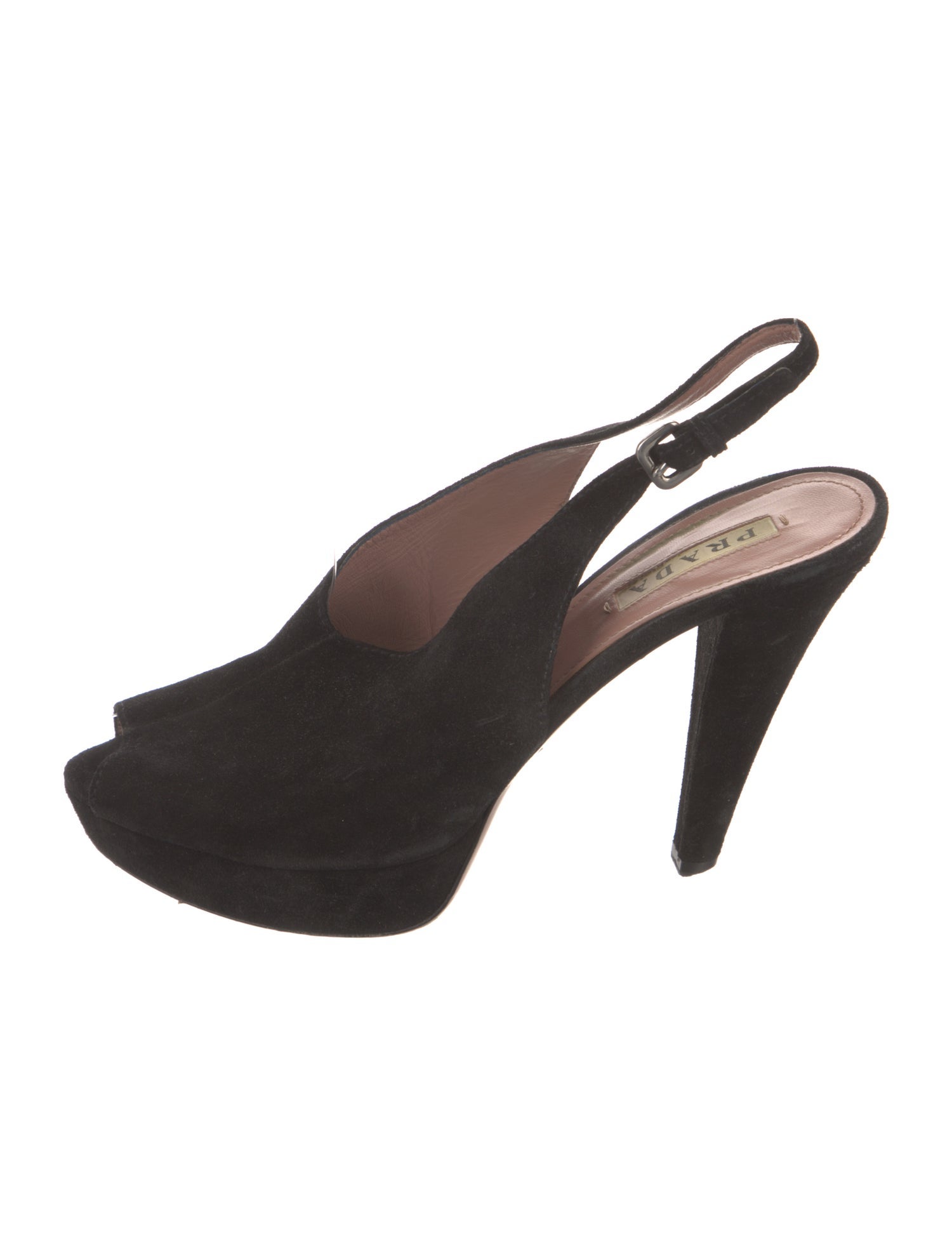 Prada Suede Slingback Pumps