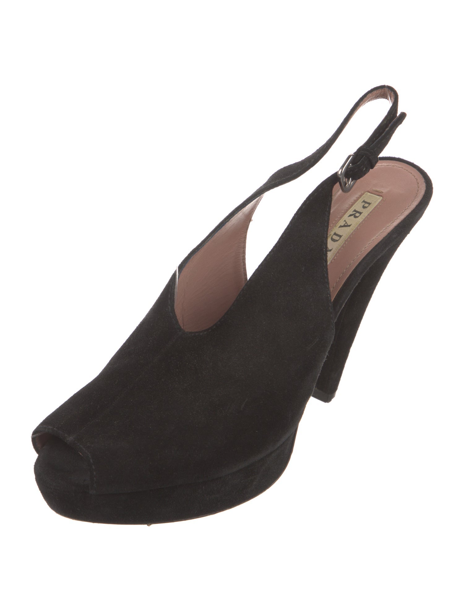 Prada Suede Slingback Pumps