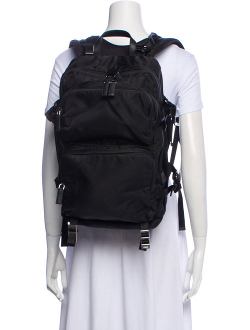 Prada Enameled Metal Triangle Montagna