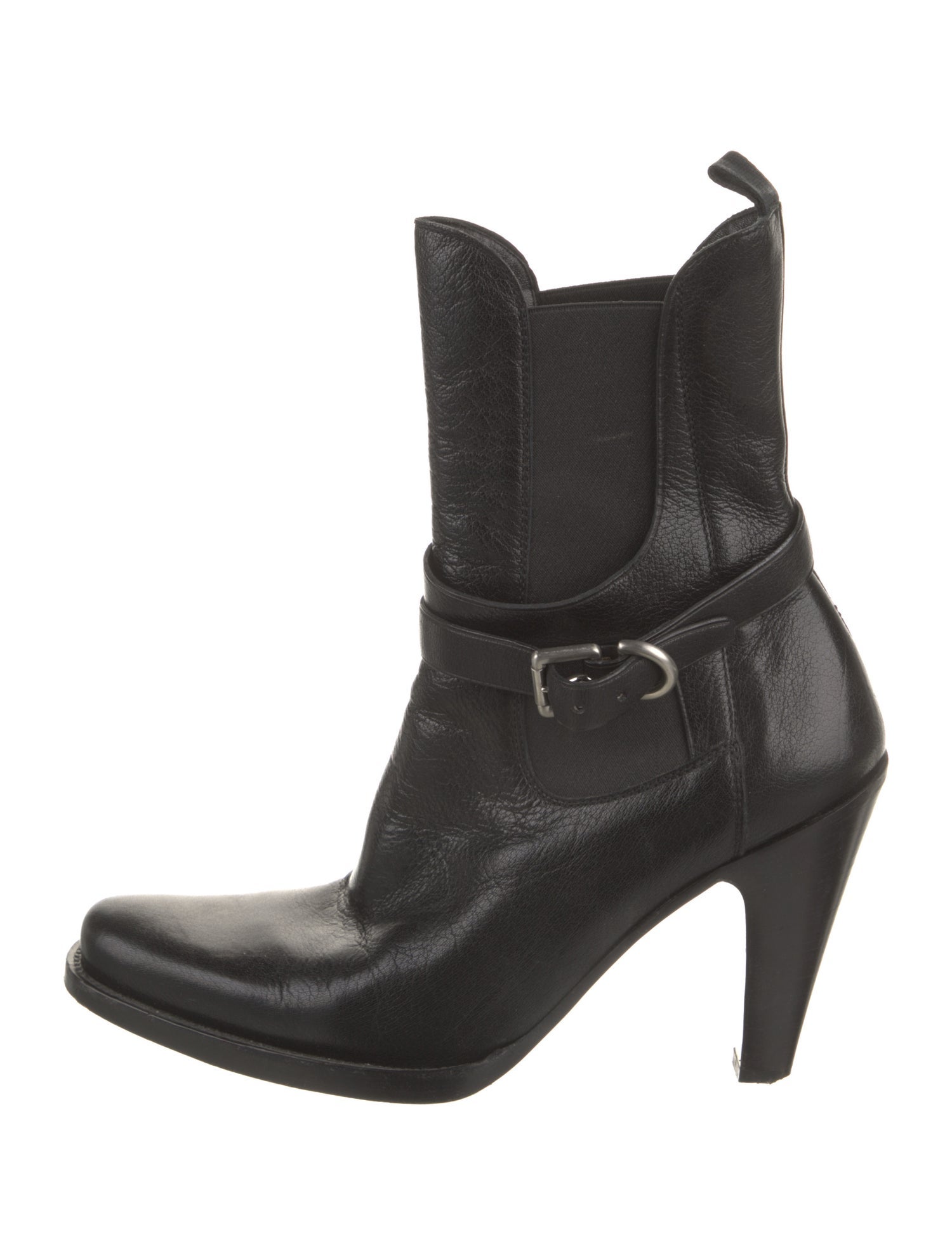 Prada Leather Chelsea Boots