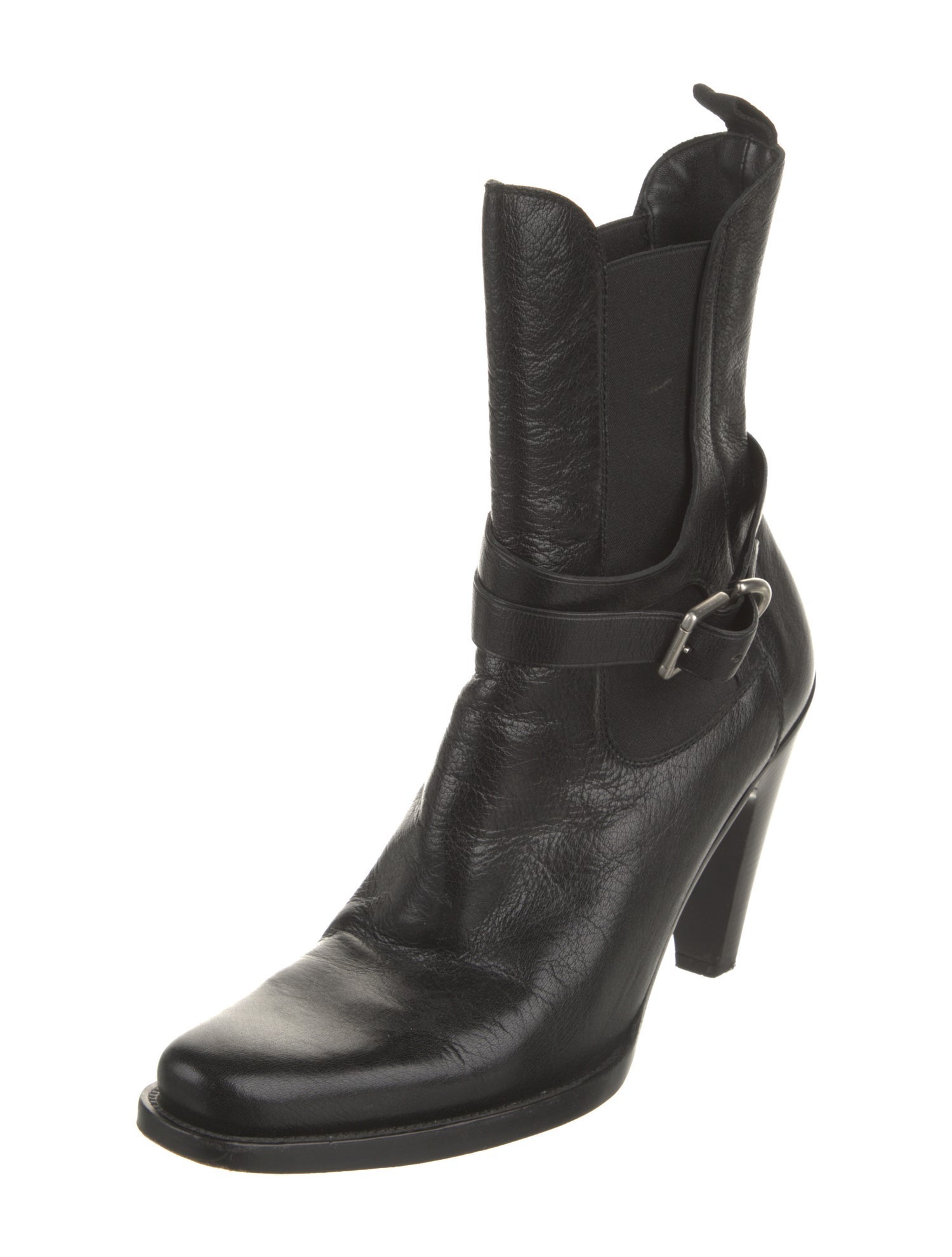 Prada Leather Chelsea Boots