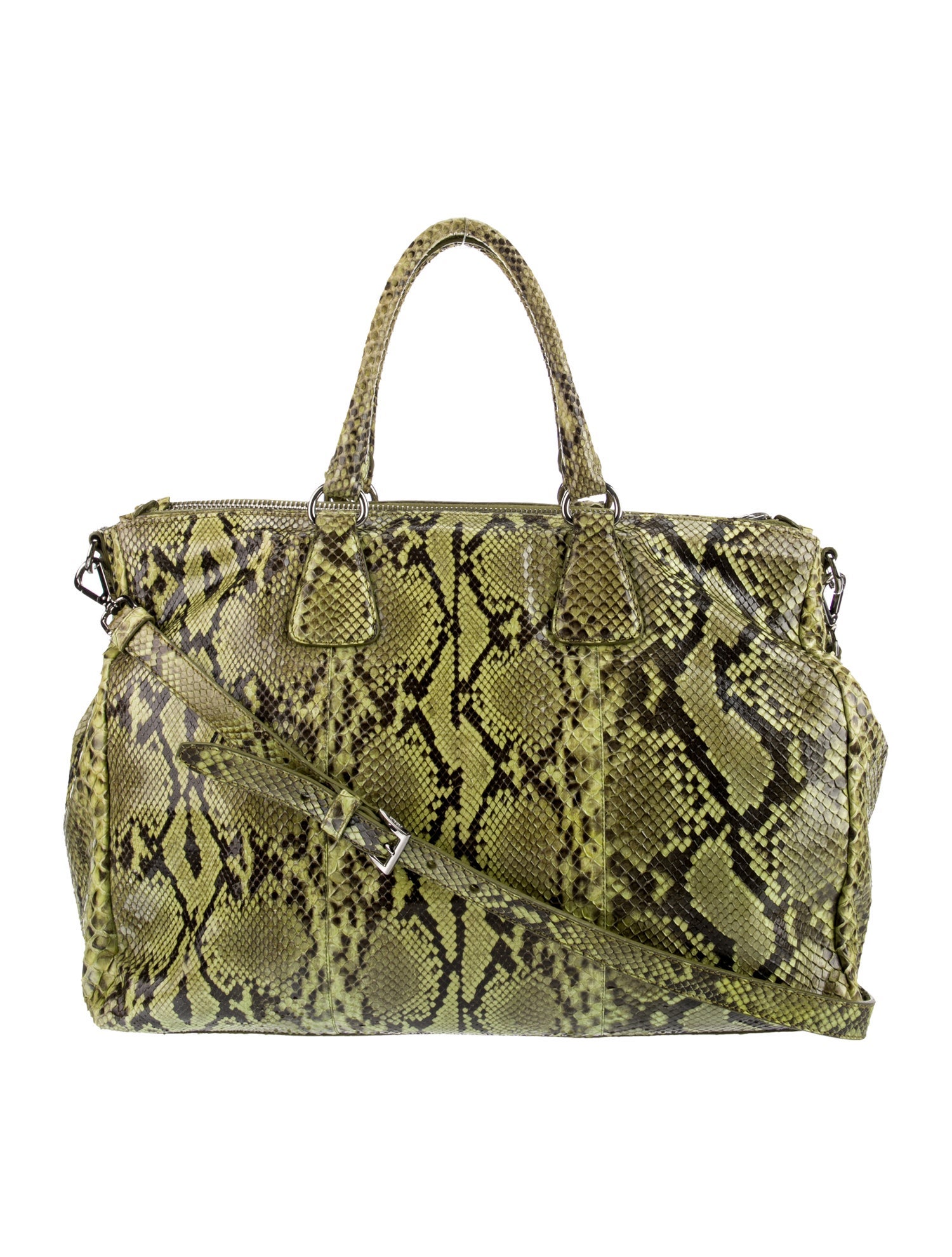 Prada Pitone Galleria Double Zip XL