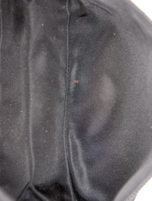 Prada Enameled Metal Triangle Top Handle Bag