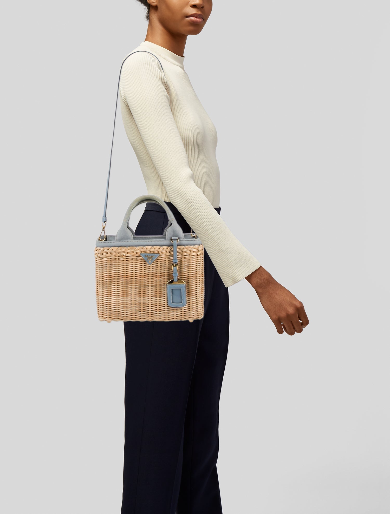 Prada Signature Midollino Small