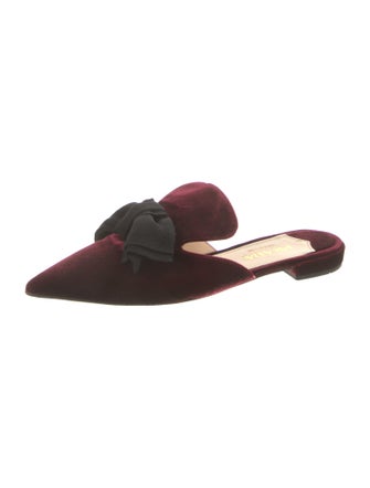 Prada Velvet Colorblock Pattern Mules