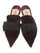 Prada Velvet Colorblock Pattern Mules