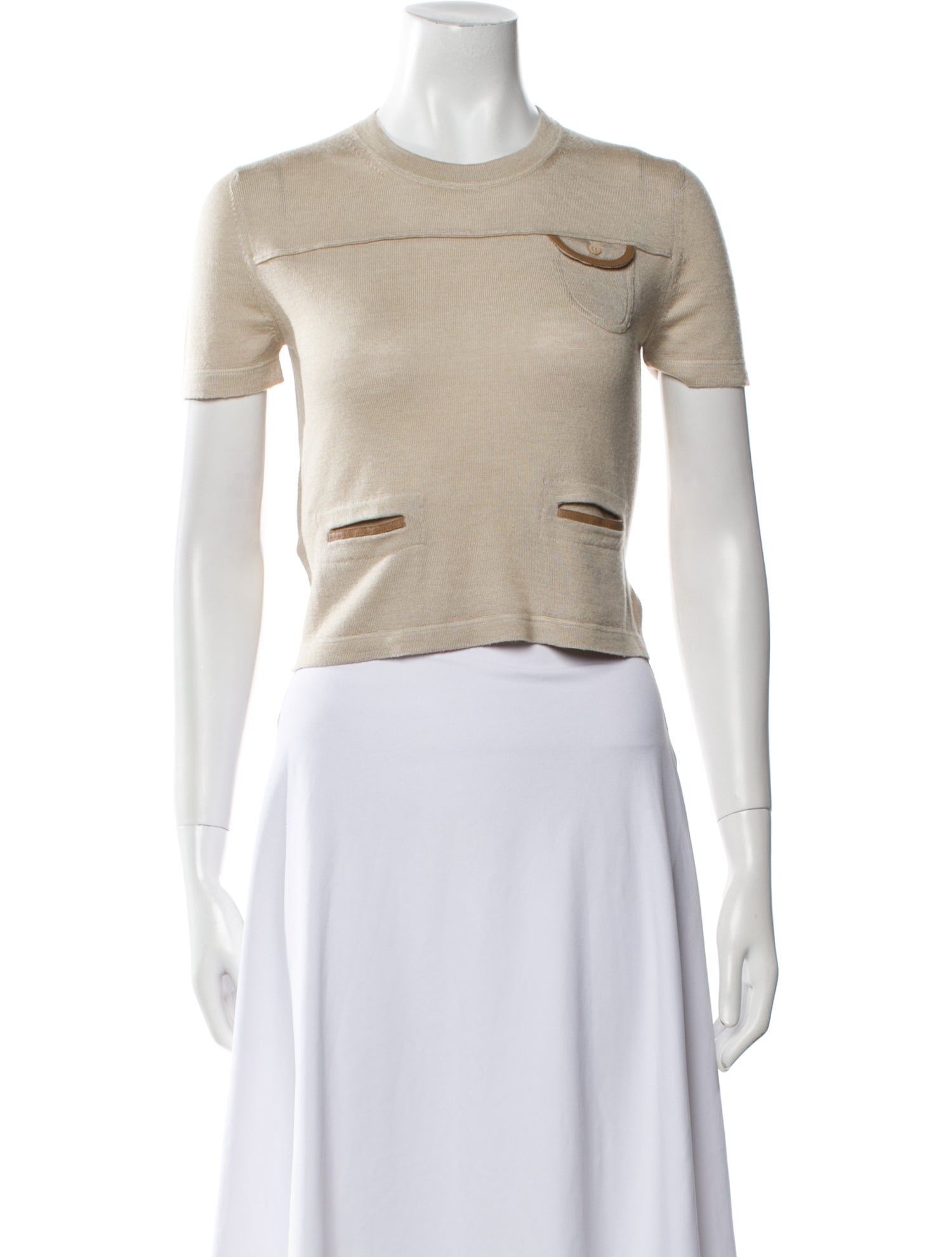 Prada 2023 Virgin Wool Crop Top