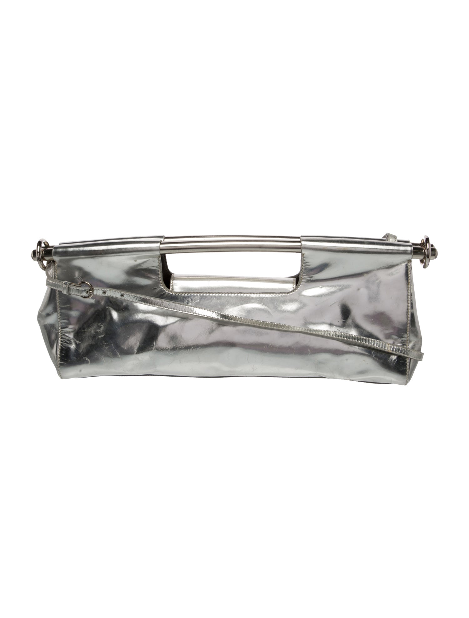 Prada Patent Leather Bar Clutch