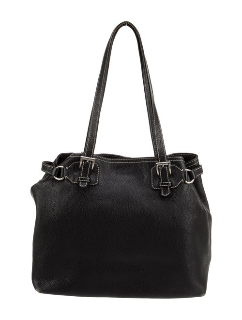 Prada Enameled Metal Triangle Shoulder Bag